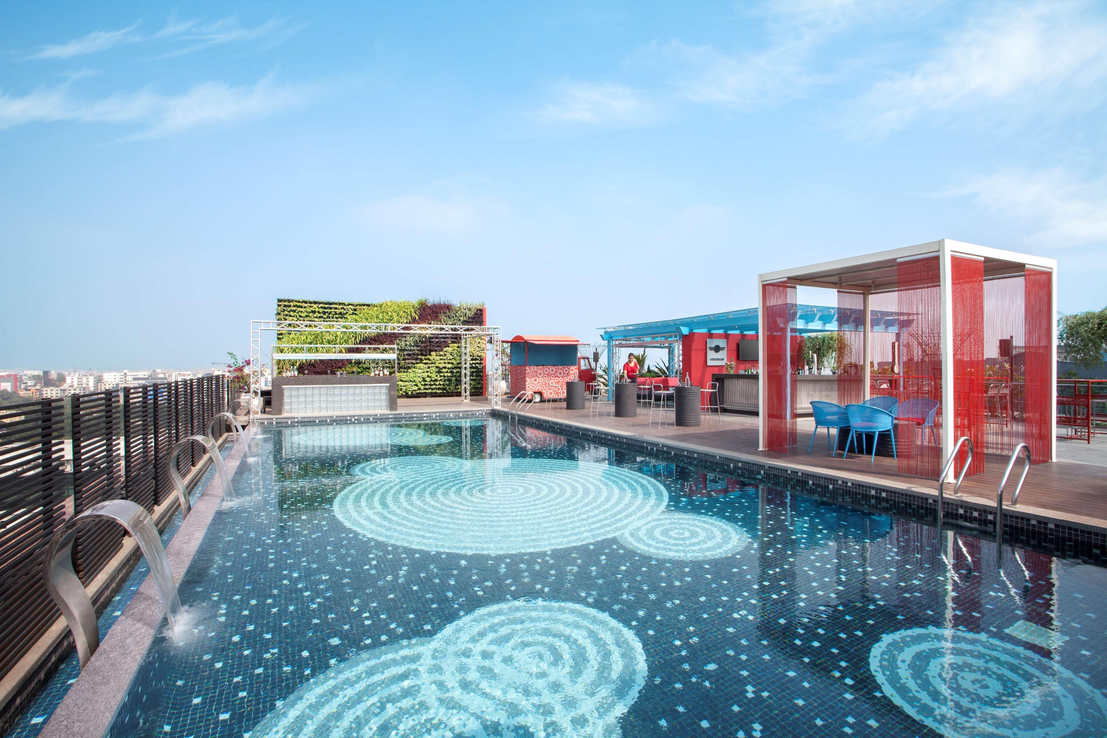 Hyatt Place Hyderabad Banjara Hills Exterior photo Rooftop pool at the hotel